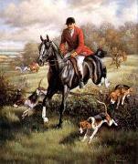 unknow artist Classical hunting fox, Equestrian and Beautiful Horses, 016. Sweden oil painting artist